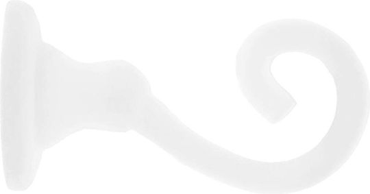 Wall Metallic White Curtain Tiebacks 2 Pieces