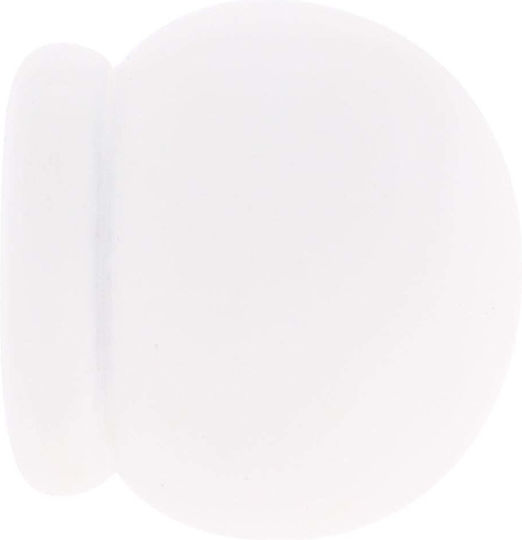 Curtain Wood End White Wooden 2 Pieces