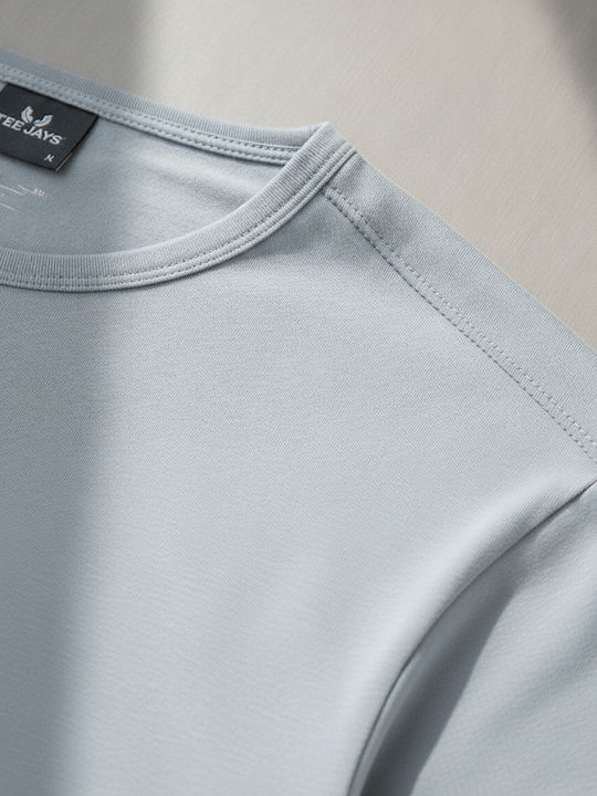 Tee Jays Interlock Ανδρικό Διαφημιστικό T-shirt Κοντομάνικο Ice Blue