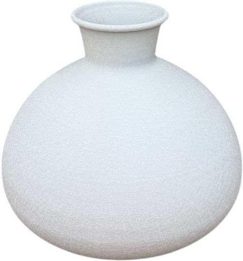Metallic Beige Vase 16xH17cm