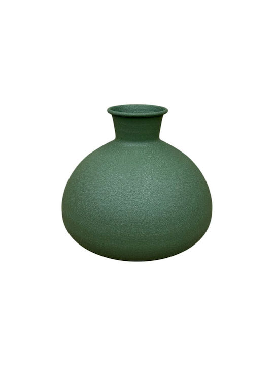 Vază Decorativă Metalică Verde 16xÎnălțime 17cm