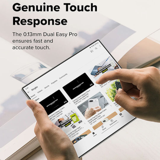 Ringke Dual Easy Pro Μεμβράνη Προστασίας Οθόνης Samsung Galaxy Z Fold 7 2 Τεμάχια
