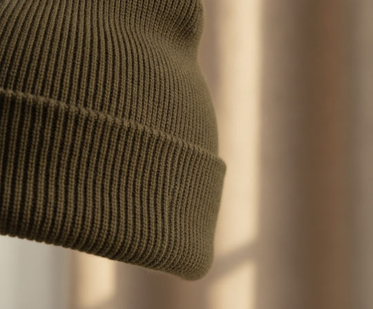 Beanie Unisex Knitted Beanie in Green Colour