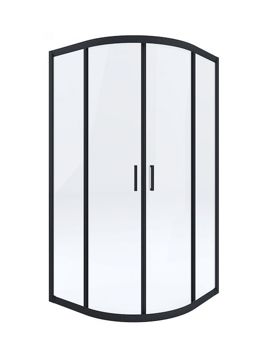 Deante Duschkabine Halbkreisförmig mit Schiebetür 90x90cm