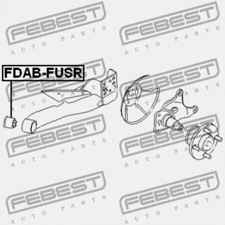 Κουζινέτο Οπίσθιας Δοκού Ford Fiesta Fusion Cbk 2001 Eu 1426699