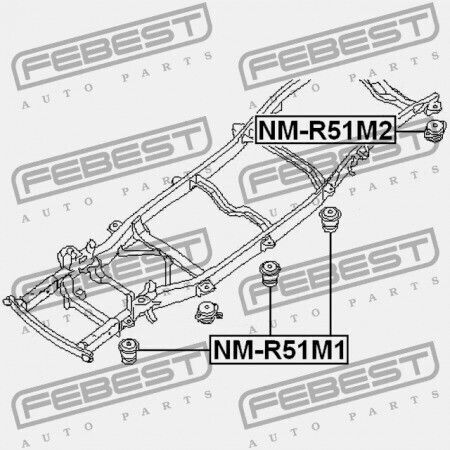 Μαξιλάρι Πλαισίου Nissan Pathfinder R51m 2005.01-2014.11 El 95520-eb30a