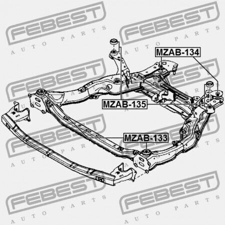 Febest Vorderseite Fahrzeug Mazda CX-7 Er 2007-2009 Eu Gs1d-34-64y