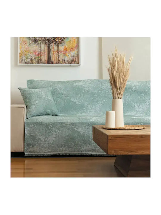 Borea Cobra Viersitzer-Sofa Überwurf 180x350cm Grau