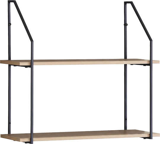 Wall Shelf Fema Black 60x20x52cm Wall Shelf Fema Black 60x20x52cm