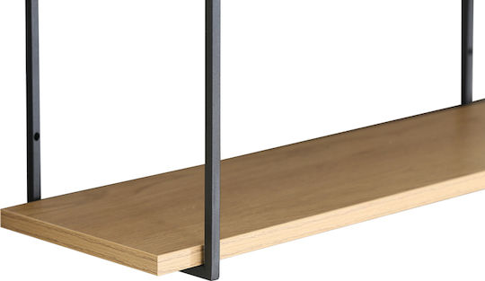 Shelf Fema Black 60x20x52cm