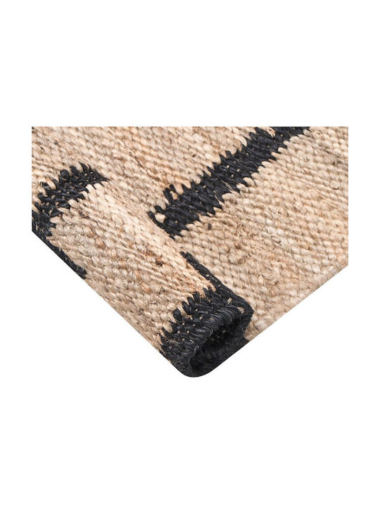Beliani Covor Coridor Din Iută Negru/Bej 80x300cm