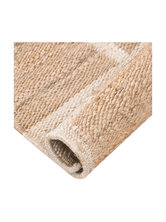 Beliani Χαλί Ορθογώνιο από Γιούτα Light Beige 160x230cm