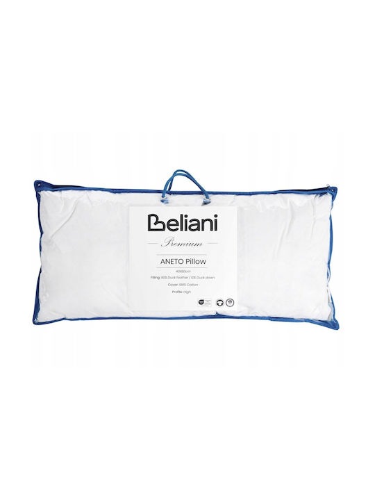 Beliani Μαξιλάρι Καναπέ White 80x40εκ.