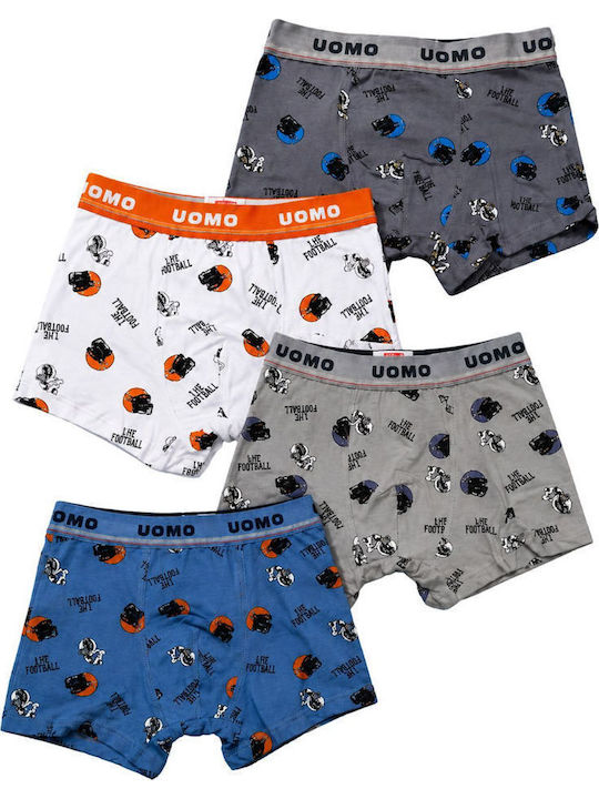 Uomo Set Kids Boxers 4 Pieces Multicolour
