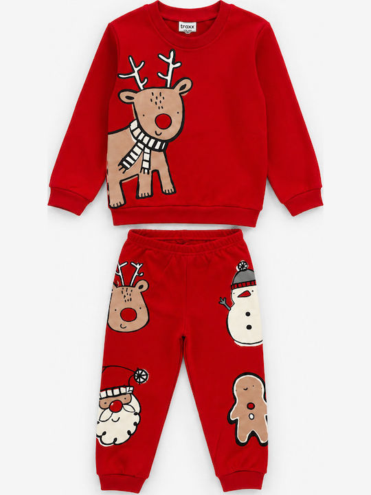 Trax Kids Winter Pyjamas Red