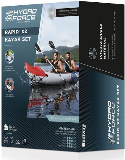 Bestway 21800 Πλαστικό Kayak Θαλάσσης 1 Ατόμου Πολύχρωμο