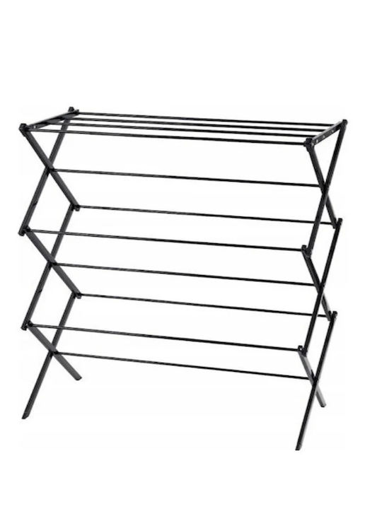 SPV Folding Floor Clothes Drying Rack for Balcony Stainless Steel 106x37cm
