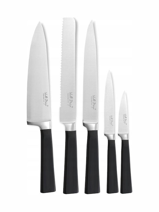 Vialli Design Fino Livio General Use Knives from Stainless Steel 5 Pieces