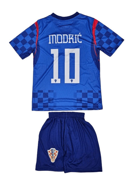 Set de Fotbal pentru Copii Modric Echipa Națională a Croației Mundial 2026 Albastru Balón De Oro Blue Unisex Copii Ab172