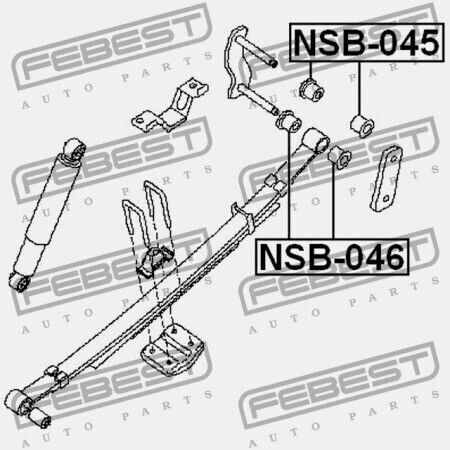 Κουζινέτο Ελατηρίου Πίσω Nissan Frontier D40 2004.10 Us 55047-eb70c