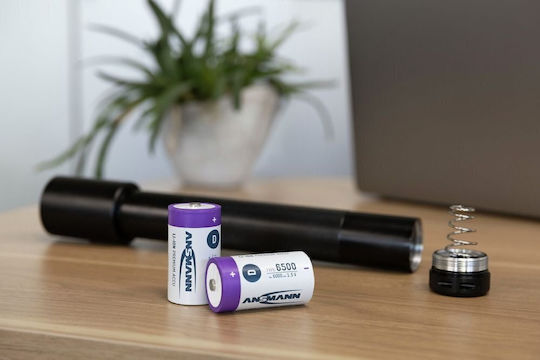 Ansmann Wiederaufladbare Batterien D Li-Ion 5400mAh 1,5V 2 Stück