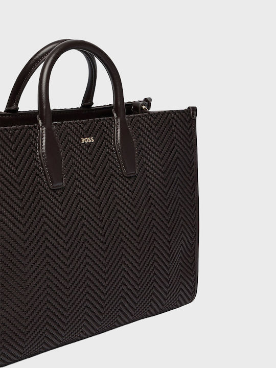Sandy Geantă Dama Din Material Tote De Mână Maro