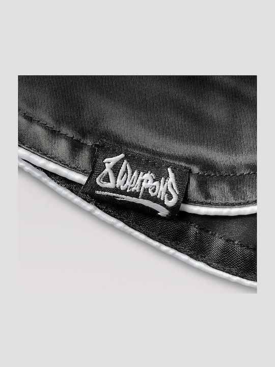 Muay Thai Shorts 8 Weapons Mongkol Black White