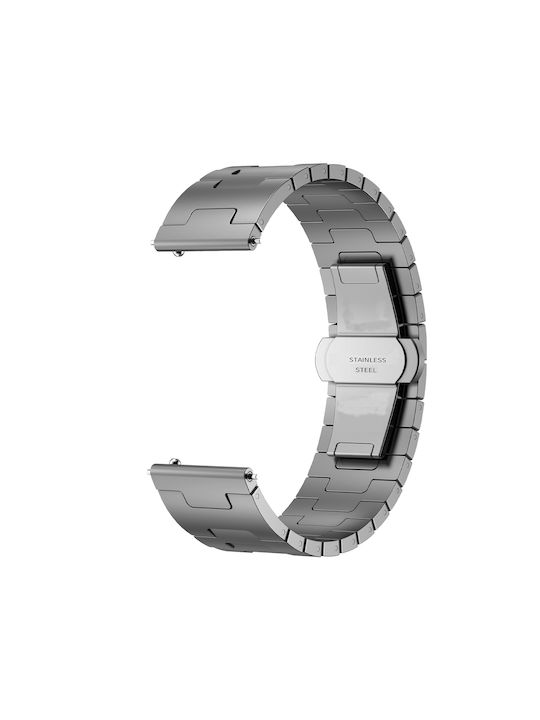 Huawei Gt4 46mm Gt5 46mm Gt5 Pro 22mm Σχήμα H Αγκράφα Πεταλούδας Ανοξείδωτο Ατσάλι Γκρι Huawei Gt4 46mm Gt5 46mm Gt5 Pro 22mm Σχήμα H Αγκράφα Πεταλούδας Ανοξείδωτο Ατσάλι Γκρι