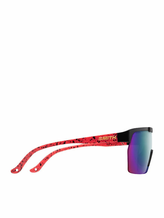 Smith Unisex Γυαλιά Ηλίου με Μωβ Σκελετό και Μωβ Polarized Καθρέφτη Φακό