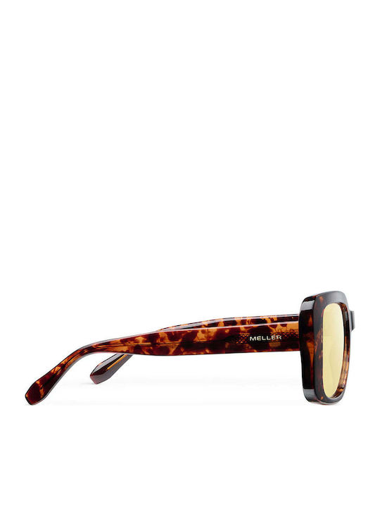 Meller Tigris Unisex Sonnenbrille mit Gelber Schildkröten-Farbe Rahmen und Gelber Polarisiert Glas BE-TIGSUN