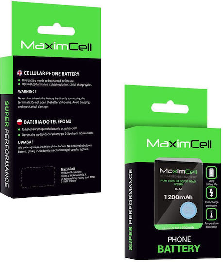 Maximcell Handy-Akku Nokia 3100 3110cl 6230i Bl-5c 1200mAh Li-ion