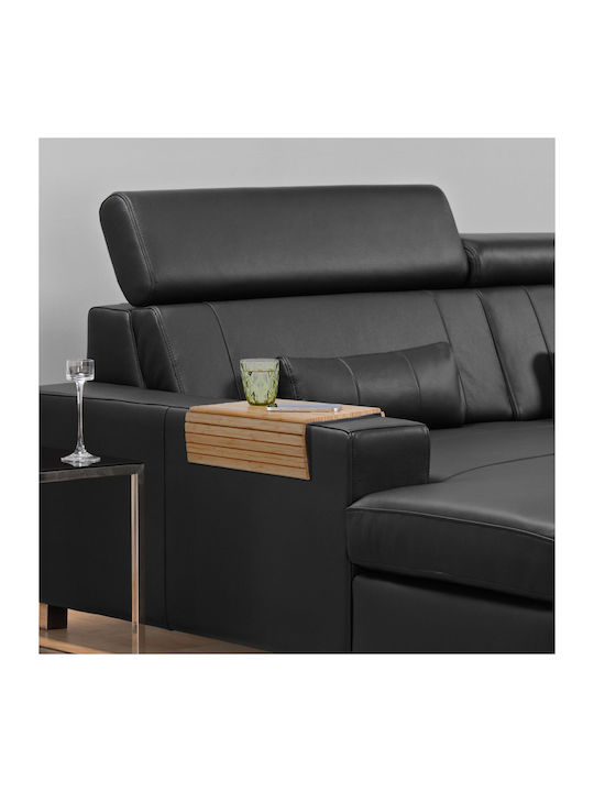 CM Rechteckiges Kopfteil des Sofas aus Bambus Braun 42x42x34cm 10046322
