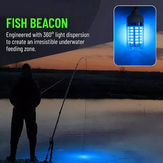 Led Professional Underwater Fishing Lamp 12/24v Blue 60 Super Led 18000lm Ipx8 – Super Fish Lamp Tc-554