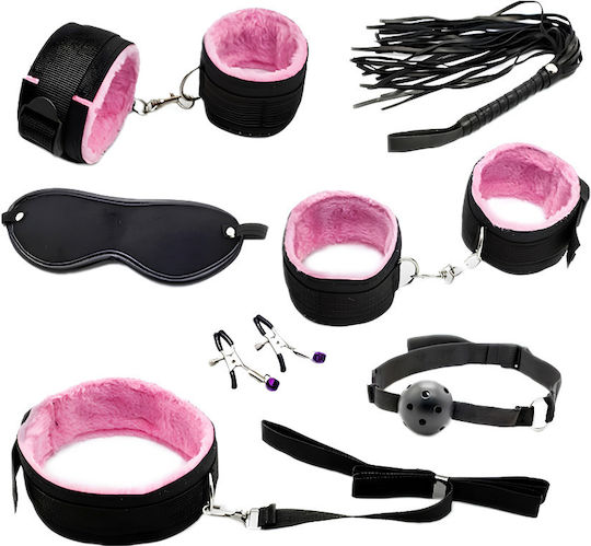BDSM Kit σε Μαύρο Χρώμα 13τμχ
