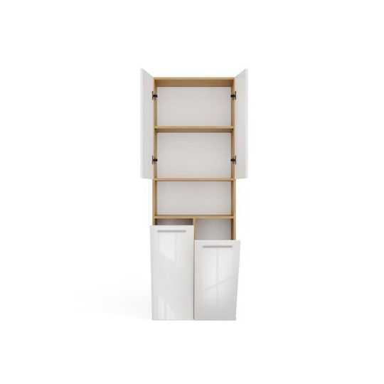 Epipla1.gr 669916TOP Στήλη Μπάνιου Δαπέδου 60x30x174cm Καφέ
