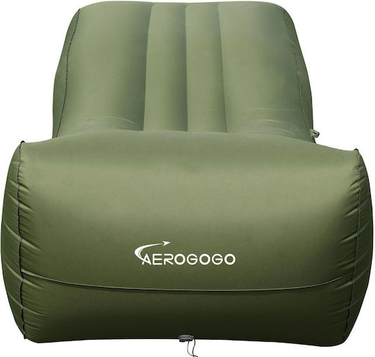 Aerogogo Selbstaufblasendes Halb doppelt Camping Schlafmatte 185x80cm Grüne