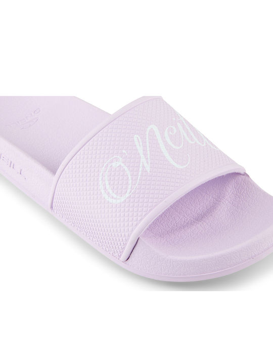 Damen-Flip-Flops - Hausschuhe in Lila Farbe
