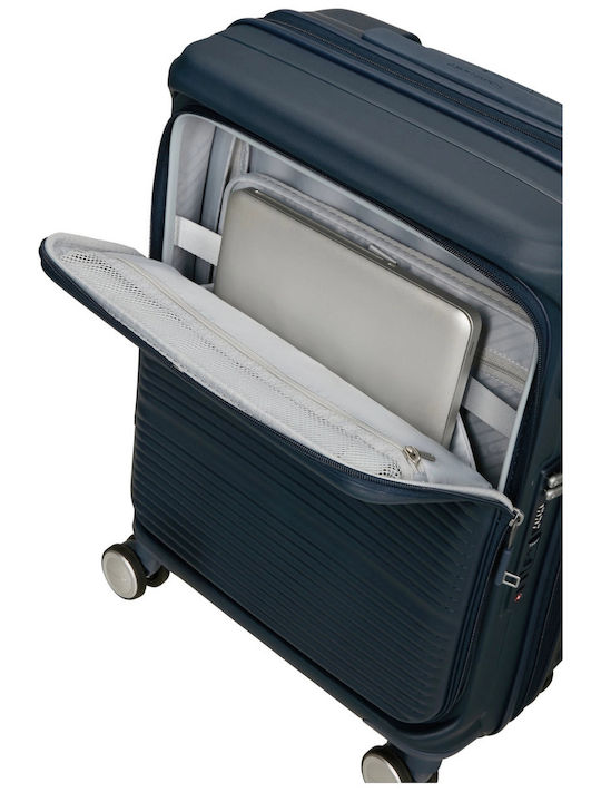 Samsonite Spinner Cabin Hard Blue Suitcase Height 55cm