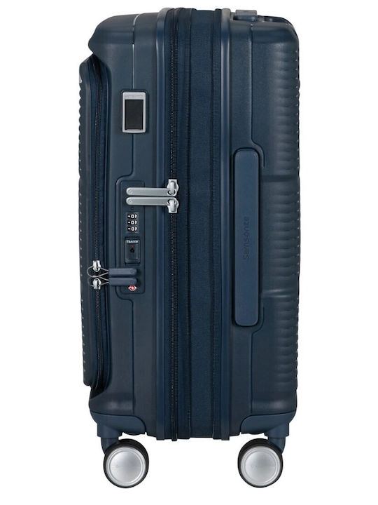 Samsonite Spinner Cabin Hard Blue Suitcase Height 55cm