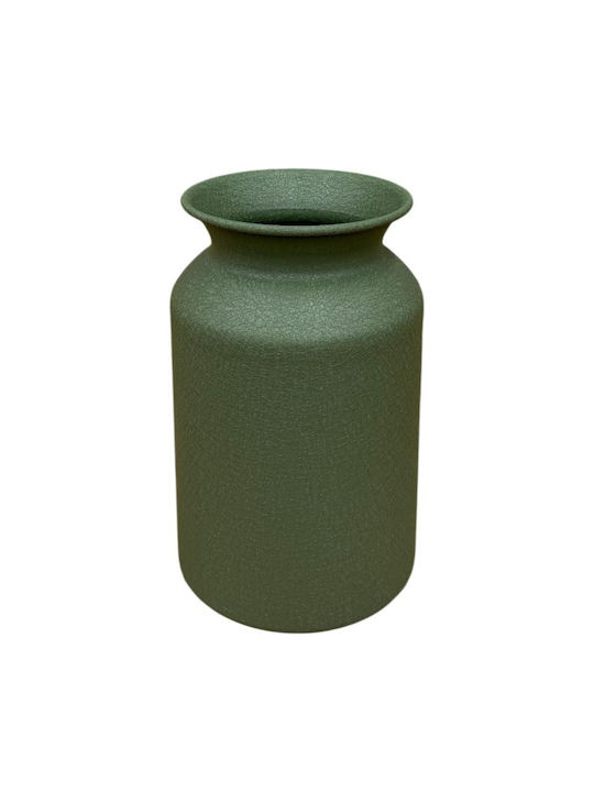 Vază Decorativă Metalică Verde 10.5xÎh19cm