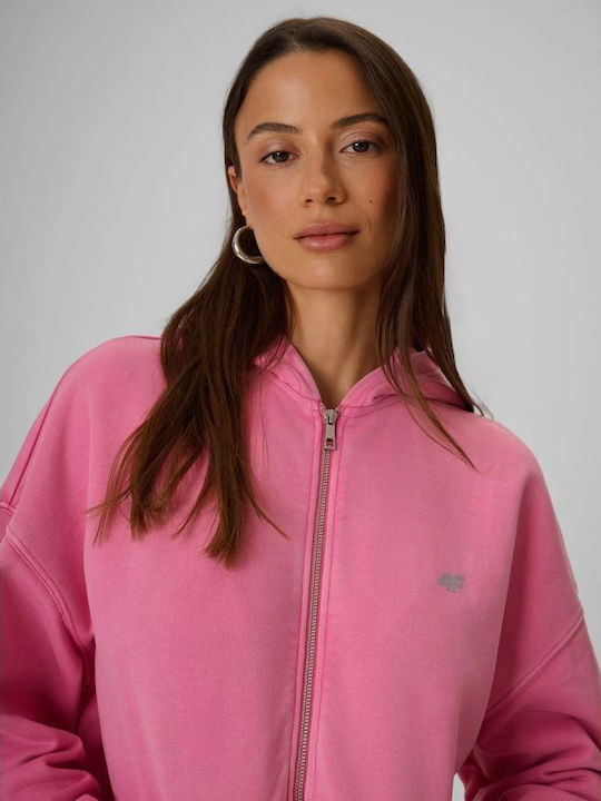 Lange Sweatshirts & Hoodies für Damen mit Kapuze Rosa