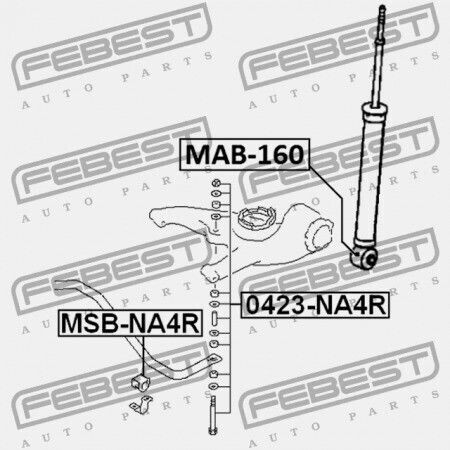 Febest Stoßdämpfer Für Mitsubishi Großartig 2003-2009