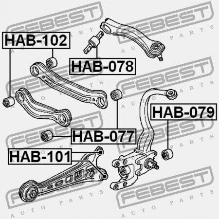 Febest Shock Absorber for Honda Accord 1994-1997