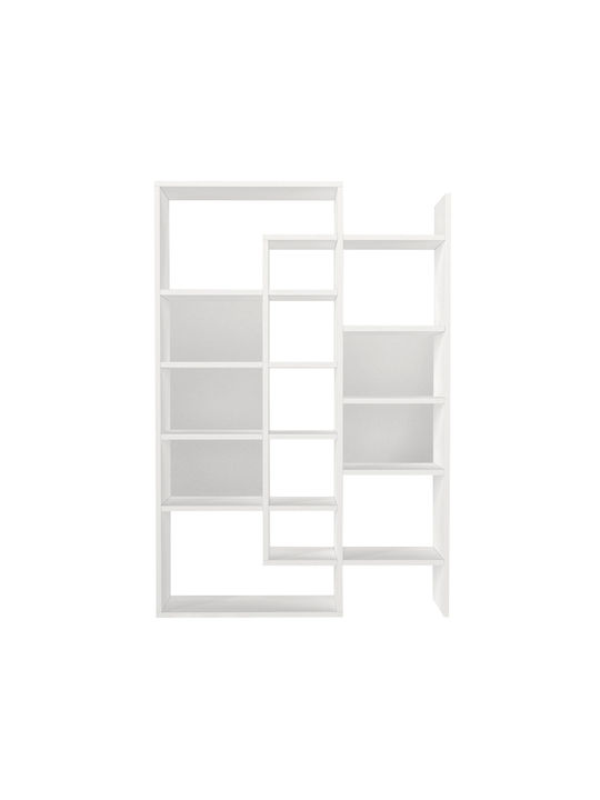 Bibliotecă Geo Whitespace Alb 94.2x22x139.5 cm