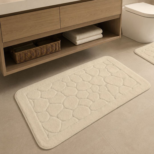 Tropik Home Set Covoare De Baie Din Bumbac LJD27748 Bej 2 Bucăți