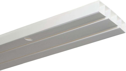 Șine Dublu Din Plastic Pentru Perdele Culoare 300 Cm