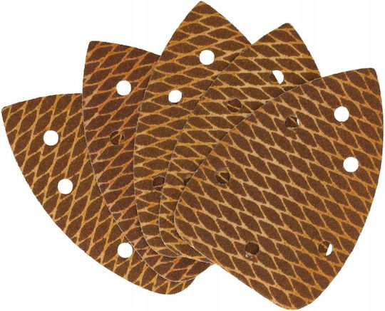 Dedra Γυαλόχαρτο 140x140mm Σετ 5τμχ