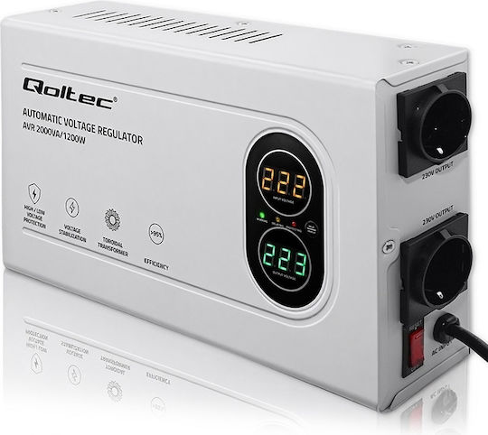 Qoltec Kompakter Spannungsregler 2000VA