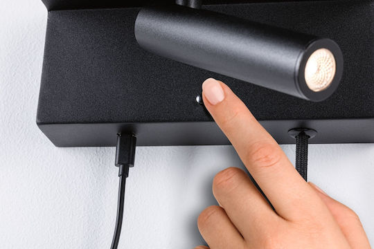 Paulmann LED Warm White Spot In Black Colour