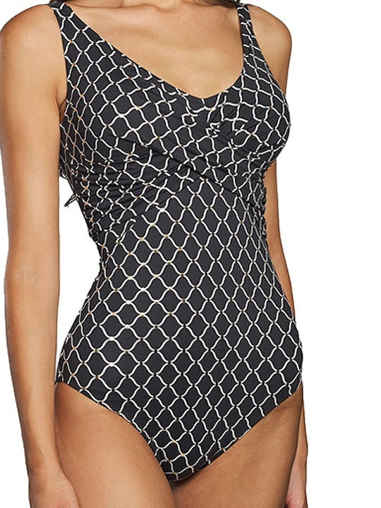 One Piece Swimsuit Black And White